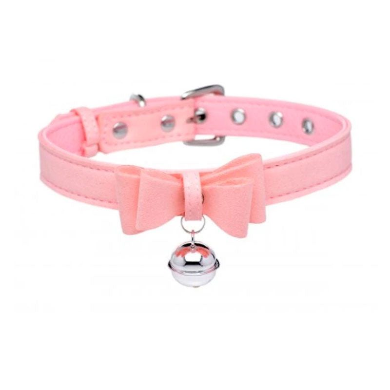 Golden Kitty Halsband mit Katzenglocke - Rosa