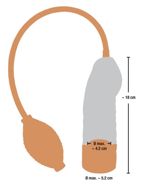 Einfache Penispumpe zur Penisvergrößerung