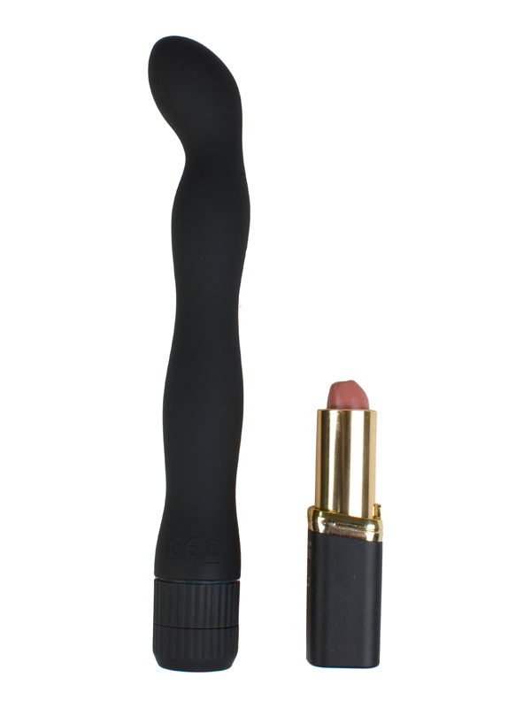 Wellenförmiger Analvibrator in Schwarz