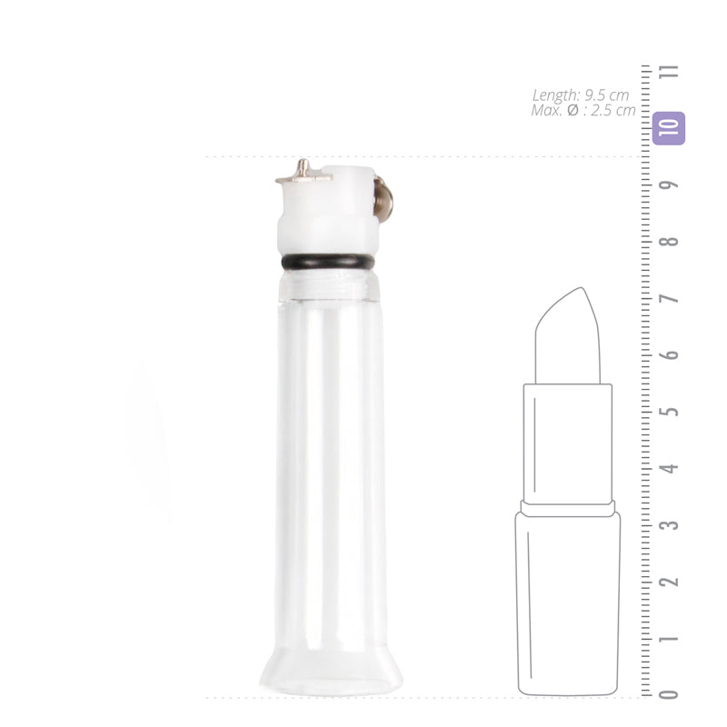 Klitorales Pumpsystem mit abnehmbarem Acrylglaszylinder