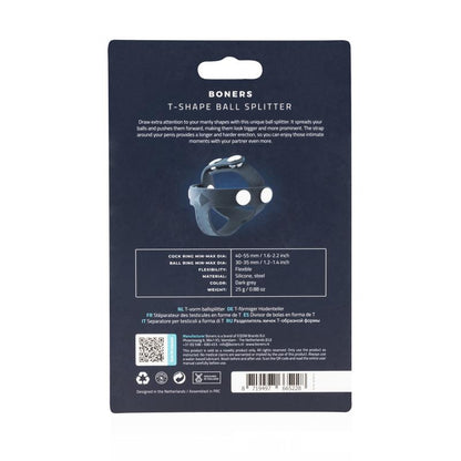 Boners T-Form Hodentrenner / Hodenstrecker, grau
