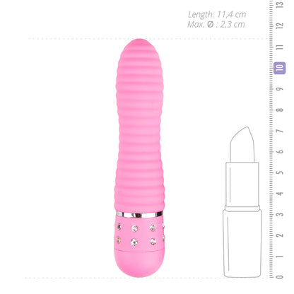 EasyToys Mini-Vibrator geriffelt in Pink
