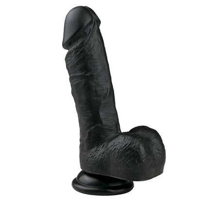Realistischer schwarzer Dildo - 17,5 cm