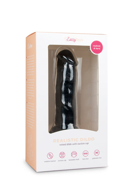 Realistischer Dildo Schwarz - 15,5
