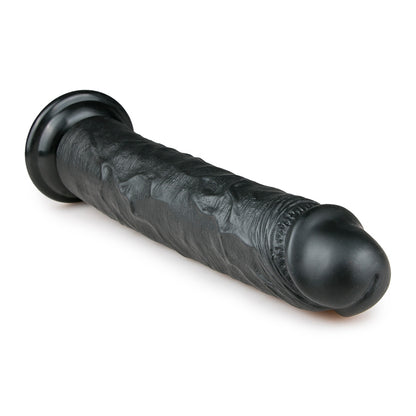 Realistischer schwarzer Dildo - 28,5 cm