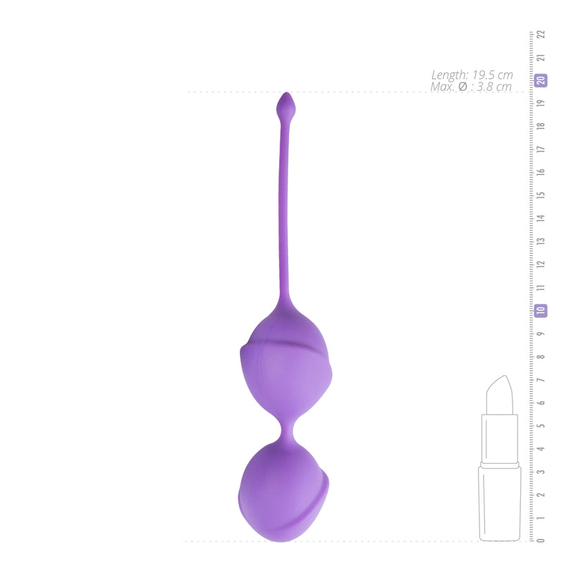 Violette Doppel-Vaginalkugeln