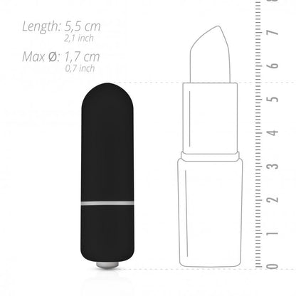 Bullet-Vibrator mit 10 Geschwindigkeiten - Schwarz