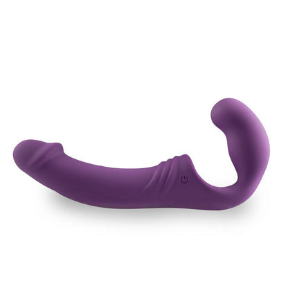 Trägerloser Strap-on-Vibrator - Lila