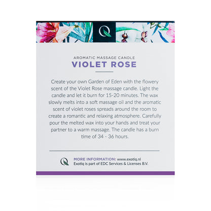 Exotiq Massagekerze Violet Rose - 200g