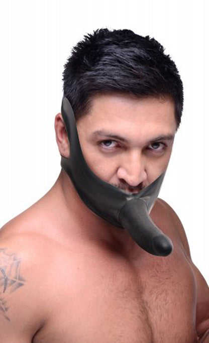Face Fuk Mundknebel mit Dildo