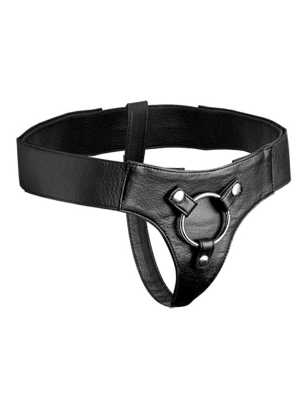 Strap-on Harness aus Leder in Schwarz